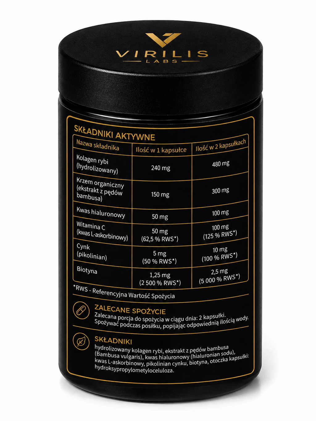 VIRILIS LABS Beauty Premium 60 kapsułek