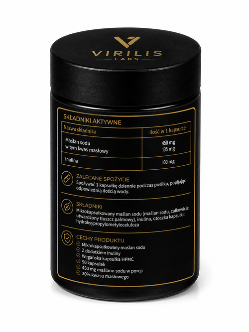 VIRILIS LABS Butyrate Complex Maślan Sodu 90 kapsułek
