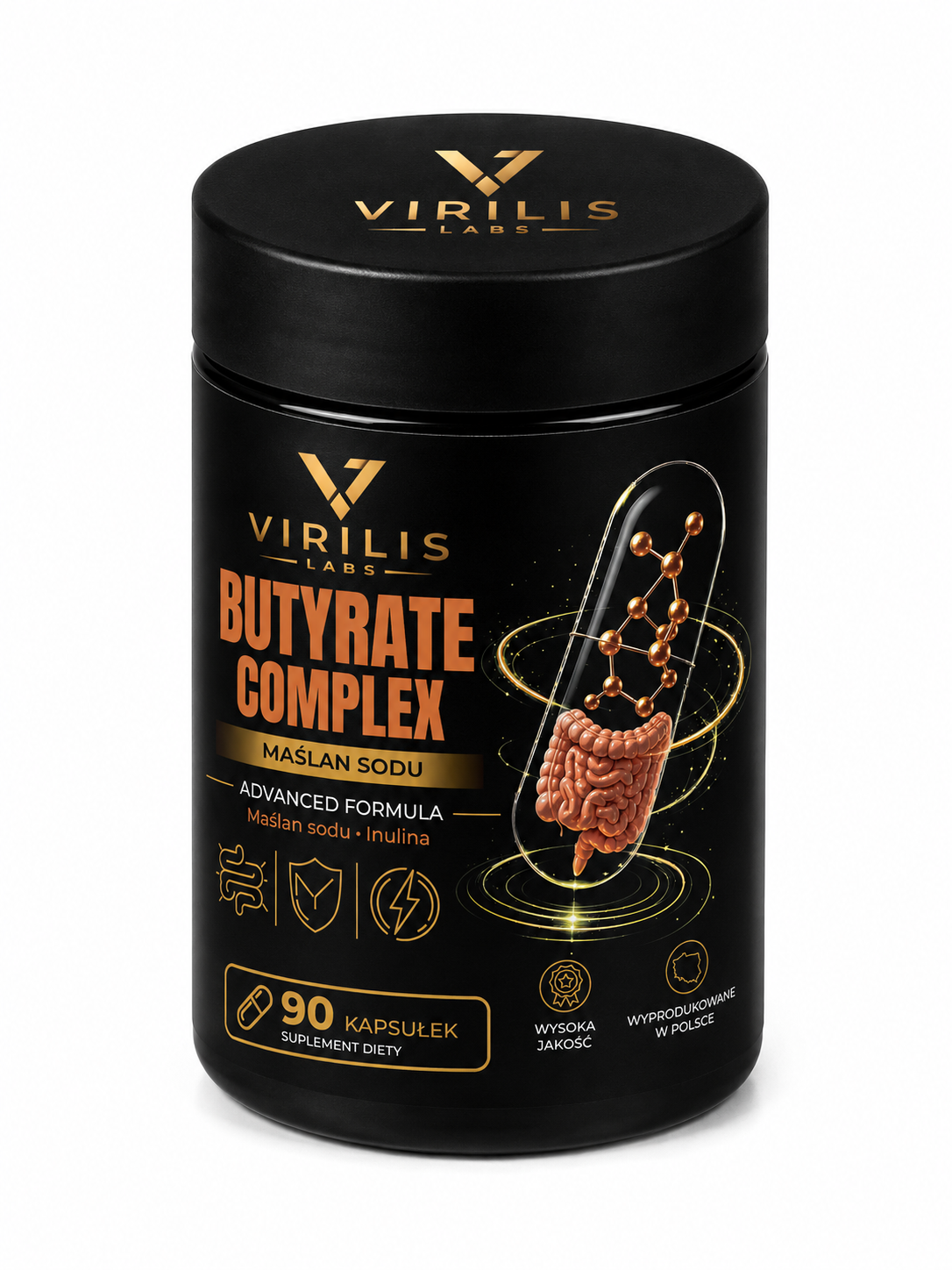 VIRILIS LABS Butyrate Complex Maślan Sodu 90 kapsułek