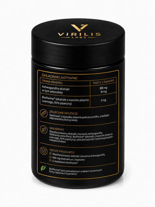 VIRILIS LABS Ashwagandha 60 kapsułek