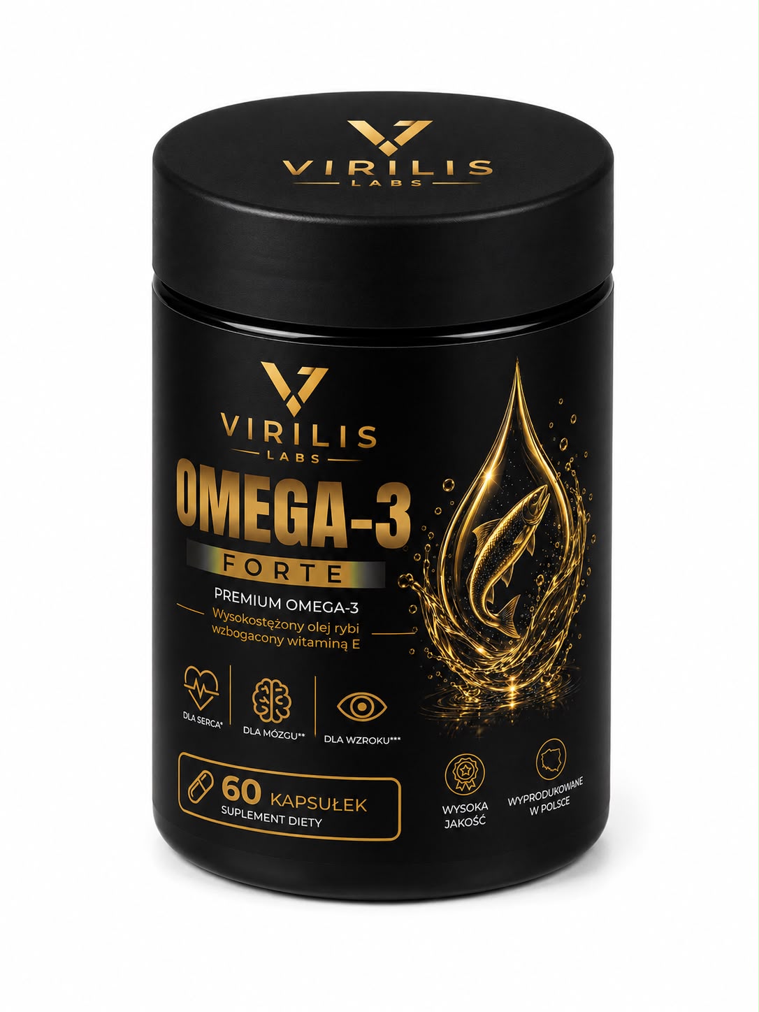 VIRILIS LABS Omega 3 FORTE 60 kapsułek