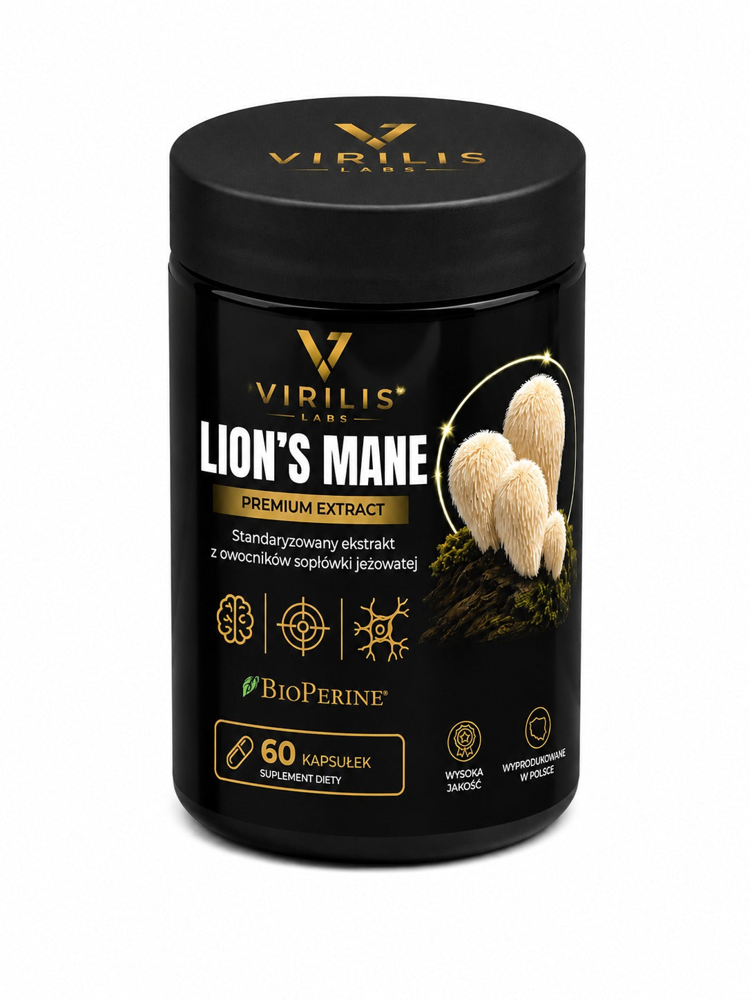VIRILIS LABS Lion's Mane Premium Extract 60 kapsułek