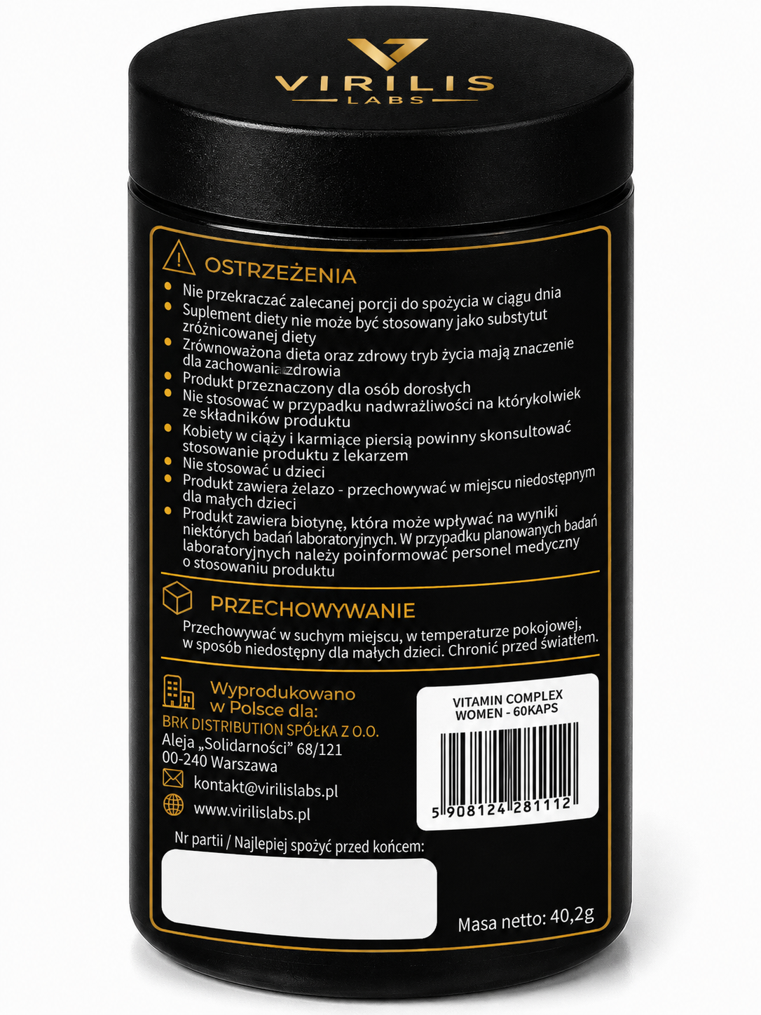 VIRILIS LABS Vitamin Complex Women 60 kapsułek