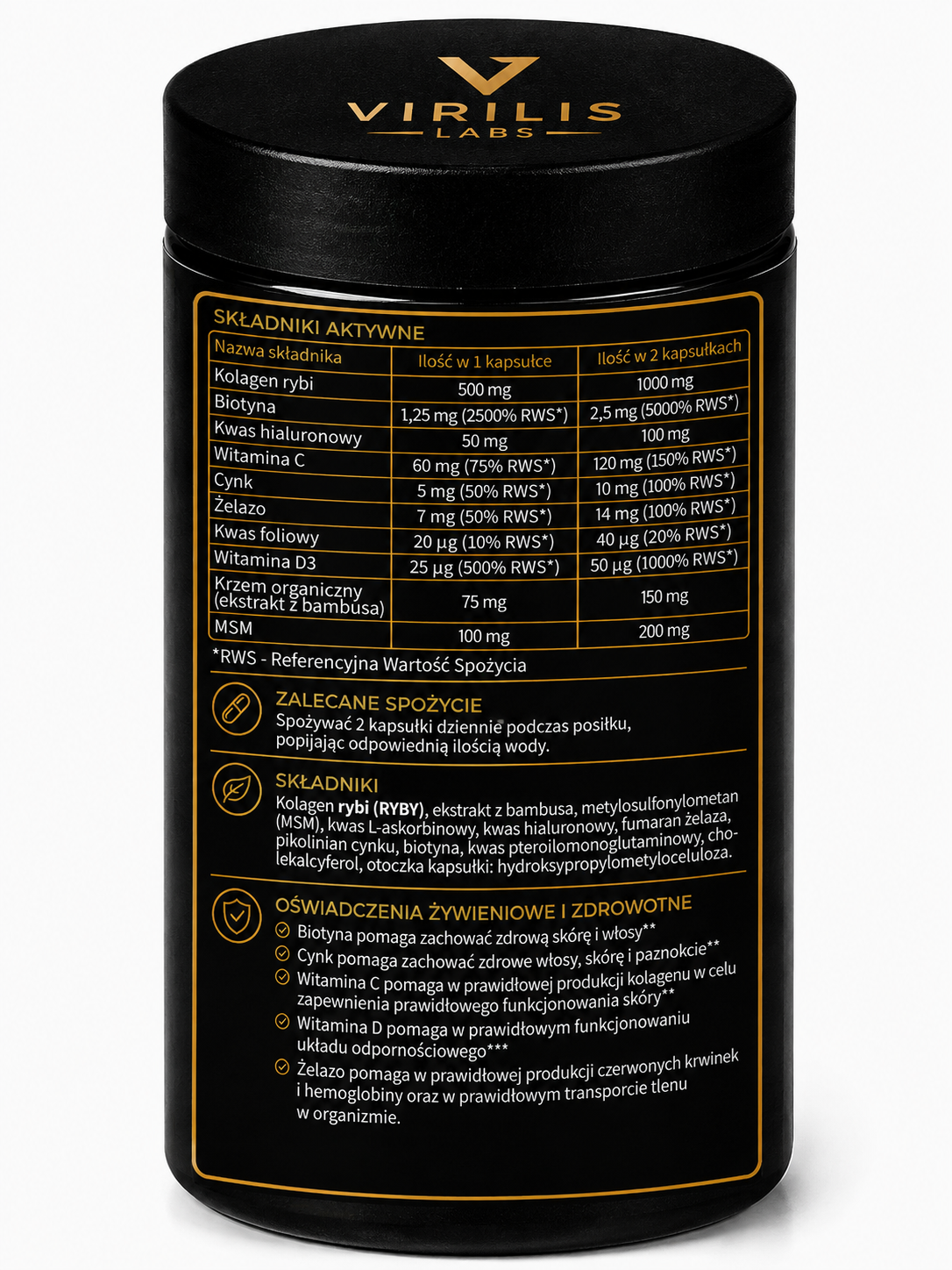 VIRILIS LABS Vitamin Complex Women 60 kapsułek